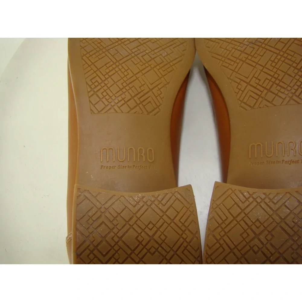 NEW MUNRO GRYFFIN WOMENS TAN LEATHER BIT LOAFERS SHOES SIZE 12M C122